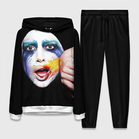 Женский костюм 3D (с толстовкой) с принтом Lady Gaga в городе Новоалтайск,  |  | lady gaga | взгляд | звезда | знаменитость | леди гаага | певица | поп | портрет | эпатаж | эпатажная