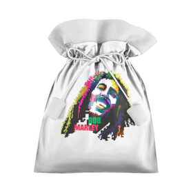 Подарочный 3D мешок с принтом Bob Marley в городе Новоалтайск, 100% полиэстер | Размер: 29*39 см | 2016 | арт | дизайн | зд | объем | поп | портреты