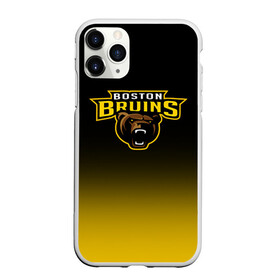 Чехол для iPhone 11 Pro матовый с принтом Бостон Брюинз в городе Новоалтайск, Силикон |  | Тематика изображения на принте: nhl | бостон брюинз | нхл | хоккеист | хоккей
