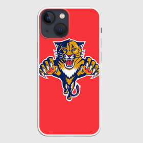 Чехол для iPhone 13 mini с принтом Флорида Пантерз в городе Новоалтайск,  |  | nhl | нхл | флорида пантерз | хоккеист | хоккей