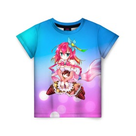 Детская футболка 3D с принтом No Game No Life в городе Новоалтайск, 100% гипоаллергенный полиэфир | прямой крой, круглый вырез горловины, длина до линии бедер, чуть спущенное плечо, ткань немного тянется | neet | no game | no game no life | no life | аниме | без игры нет жизни | игра на выживание | нет жизни | нет игры | нет игры нет жизни | соре | хики | хикикомори | хикки | хиккикомори | широ
