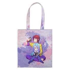 Сумка 3D повседневная с принтом No Game No Life в городе Новоалтайск, 100% полиэстер | Плотность: 200 г/м2; Размер: 34×35 см; Высота лямок: 30 см | neet | no game | no game no life | no life | аниме | без игры нет жизни | игра на выживание | нет жизни | нет игры | нет игры нет жизни | соре | хики | хикикомори | хикки | хиккикомори | широ