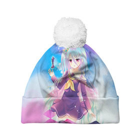 Шапка 3D c помпоном с принтом No Game No Life в городе Новоалтайск, 100% полиэстер | универсальный размер, печать по всей поверхности изделия | neet | no game | no game no life | no life | аниме | без игры нет жизни | игра на выживание | нет жизни | нет игры | нет игры нет жизни | соре | хики | хикикомори | хикки | хиккикомори | широ