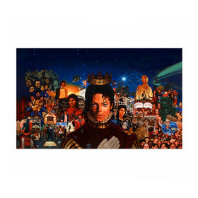 Бумага для упаковки 3D с принтом Michael Jackson в городе Новоалтайск, пластик и полированная сталь | круглая форма, металлическое крепление в виде кольца | Тематика изображения на принте: майкл джексон