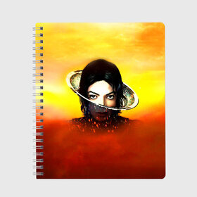 Тетрадь с принтом Michael Jackson в городе Новоалтайск, 100% бумага | 48 листов, плотность листов — 60 г/м2, плотность картонной обложки — 250 г/м2. Листы скреплены сбоку удобной пружинной спиралью. Уголки страниц и обложки скругленные. Цвет линий — светло-серый
 | майкл джексон