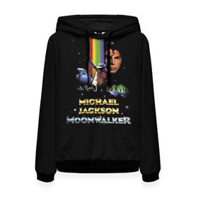 Женская толстовка 3D с принтом Michael Jackson в городе Новоалтайск, 100% полиэстер  | двухслойный капюшон со шнурком для регулировки, мягкие манжеты на рукавах и по низу толстовки, спереди карман-кенгуру с мягким внутренним слоем. | майкл джексон