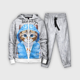 Детский костюм 3D с принтом Модная киска в городе Новоалтайск,  |  | baby | beauty | cat | ketty | sweet | девушке | киска | кошка | мода | модная | сладкая | чика