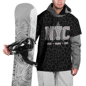 Накидка на куртку 3D с принтом NYC в городе Новоалтайск, 100% полиэстер |  | chick | meow | nice | nyc | swag | young | девушке | киса | киска | львица | мода | мяу | свэг | тигрица