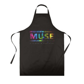 Фартук 3D с принтом Muse в городе Новоалтайск, 100% полиэстер | общий размер — 65 х 85 см, ширина нагрудника — 26 см, горловина — 53 см, длина завязок — 54 см, общий обхват в поясе — 173 см. Принт на завязках и на горловине наносится с двух сторон, на основной части фартука — только с внешней стороны | heavy | metal | muse | rock | trash | альтернатива | метал | рок | хеви