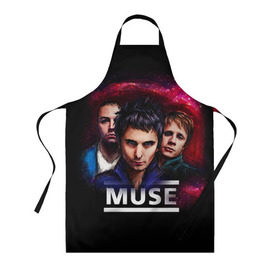 Фартук 3D с принтом Muse в городе Новоалтайск, 100% полиэстер | общий размер — 65 х 85 см, ширина нагрудника — 26 см, горловина — 53 см, длина завязок — 54 см, общий обхват в поясе — 173 см. Принт на завязках и на горловине наносится с двух сторон, на основной части фартука — только с внешней стороны | heavy | metal | muse | rock | trash | альтернатива | метал | рок | хеви