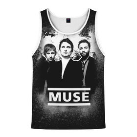 Мужская майка 3D с принтом Muse в городе Новоалтайск, 100% полиэстер | круглая горловина, приталенный силуэт, длина до линии бедра. Пройма и горловина окантованы тонкой бейкой | Тематика изображения на принте: heavy | metal | muse | rock | trash | альтернатива | метал | рок | хеви