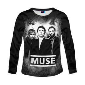 Женский лонгслив 3D с принтом Muse в городе Новоалтайск, 100% полиэстер | длинные рукава, круглый вырез горловины, полуприлегающий силуэт | heavy | metal | muse | rock | trash | альтернатива | метал | рок | хеви