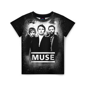Детская футболка 3D с принтом Muse в городе Новоалтайск, 100% гипоаллергенный полиэфир | прямой крой, круглый вырез горловины, длина до линии бедер, чуть спущенное плечо, ткань немного тянется | heavy | metal | muse | rock | trash | альтернатива | метал | рок | хеви