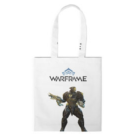 Сумка 3D повседневная с принтом Warframe в городе Новоалтайск, 100% полиэстер | Плотность: 200 г/м2; Размер: 34×35 см; Высота лямок: 30 см | warframe