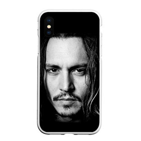 Чехол для iPhone XS Max матовый с принтом Джонни Депп в городе Новоалтайск, Силикон | Область печати: задняя сторона чехла, без боковых панелей | Тематика изображения на принте: johnny depp