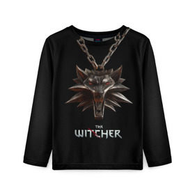 Детский лонгслив 3D с принтом The Witcher в городе Новоалтайск, 100% полиэстер | длинные рукава, круглый вырез горловины, полуприлегающий силуэт
 | ведьмак