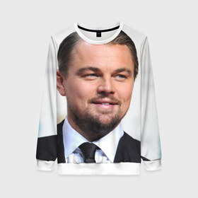 Женский свитшот 3D с принтом Leonardo Dicaprio в городе Новоалтайск, 100% полиэстер с мягким внутренним слоем | круглый вырез горловины, мягкая резинка на манжетах и поясе, свободная посадка по фигуре | dicaprio | oscar | ди | дикаприо | каприо | леонардо