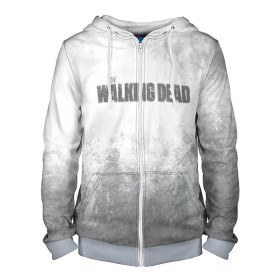 Мужская толстовка 3D на молнии с принтом The Walking Dead в городе Новоалтайск, 100% полиэстер | длина до линии бедра, манжеты и пояс оформлены мягкой тканевой резинкой, двухслойный капюшон со шнурком для регулировки, спереди молния, по бокам два кармана | the walking dead | кино | мертвецы | ужасы | ходячие
