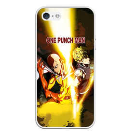 Чехол для iPhone 5/5S матовый с принтом One punch man в городе Новоалтайск, Силикон | Область печати: задняя сторона чехла, без боковых панелей | Тематика изображения на принте: anime | ван пач ман | ван пач мен | ванпанчман | ванпанчмен | ванпачман | ванпачмен | генос | сайтама