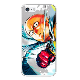 Чехол для iPhone 5/5S матовый с принтом One punch man в городе Новоалтайск, Силикон | Область печати: задняя сторона чехла, без боковых панелей | Тематика изображения на принте: anime | ван пач ман | ван пач мен | ванпанчман | ванпанчмен | ванпачман | ванпачмен | сайтама