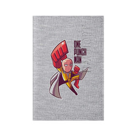 Обложка для паспорта матовая кожа с принтом One punch man в городе Новоалтайск, натуральная матовая кожа | размер 19,3 х 13,7 см; прозрачные пластиковые крепления | anime | ван пач ман | ван пач мен | ванпанчман | ванпанчмен | ванпачман | ванпачмен | сайтама