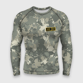 Мужской рашгард 3D с принтом O I + в городе Новоалтайск,  |  | армия | военный | группа | крови | служба