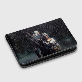 Картхолдер с принтом с принтом Geralt and Ciri в городе Новоалтайск, натуральная матовая кожа | размер 7,3 х 10 см; кардхолдер имеет 4 кармана для карт; | ciri | gerald | roach | wild hunt | witcher | ведьмак | ведьмы | геральд | дикая охота | йен | йеннифер | плотва | цири