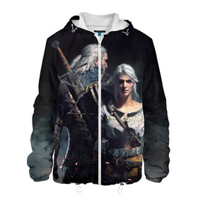 Мужская куртка 3D с принтом Geralt and Ciri в городе Новоалтайск, ткань верха — 100% полиэстер, подклад — флис | прямой крой, подол и капюшон оформлены резинкой с фиксаторами, два кармана без застежек по бокам, один большой потайной карман на груди. Карман на груди застегивается на липучку | Тематика изображения на принте: ciri | gerald | roach | wild hunt | witcher | ведьмак | ведьмы | геральд | дикая охота | йен | йеннифер | плотва | цири