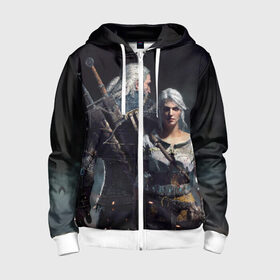 Детская толстовка 3D на молнии с принтом Geralt and Ciri в городе Новоалтайск, 100% полиэстер |  манжеты и пояс оформлены широкой мягкой резинкой, двухслойный капюшон со шнурком для регулировки, спереди карманы и застежка-молния
 | Тематика изображения на принте: ciri | gerald | roach | wild hunt | witcher | ведьмак | ведьмы | геральд | дикая охота | йен | йеннифер | плотва | цири