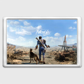 Магнит 45*70 с принтом Fallout 4 в городе Новоалтайск, Пластик | Размер: 78*52 мм; Размер печати: 70*45 | fallout | fallout 4