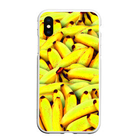 Чехол для iPhone XS Max матовый с принтом Банана в городе Новоалтайск, Силикон | Область печати: задняя сторона чехла, без боковых панелей | Тематика изображения на принте: бананы | еда | желтые | популярные | прикольные | фрукты