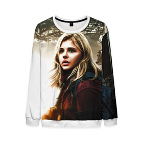 Мужской свитшот 3D с принтом Chloe Moretz в городе Новоалтайск, 100% полиэстер с мягким внутренним слоем | круглый вырез горловины, мягкая резинка на манжетах и поясе, свободная посадка по фигуре | chloe | moretz | кино | морец | пипец | хлоя | хлоя грейя морец