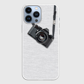 Чехол для iPhone 13 Pro Max с принтом Фотоаппарат на груди в городе Новоалтайск,  |  | camera | зеркалка | камера | фотик | фото | фотоаппарат | фотографировать