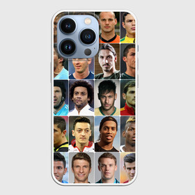 Чехол для iPhone 13 Pro с принтом Лучшие футболисты в городе Новоалтайск,  |  | Тематика изображения на принте: великие | звёзды | знаменитости | игроки | легендарные | лучшие | самые крутые | футбол | футболисты | элита