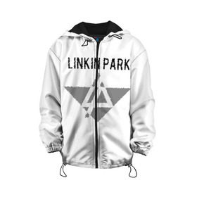 Детская куртка 3D с принтом Linkin Park в городе Новоалтайск, 100% полиэстер | застежка — молния, подол и капюшон оформлены резинкой с фиксаторами, по бокам — два кармана без застежек, один потайной карман на груди, плотность верхнего слоя — 90 г/м2; плотность флисового подклада — 260 г/м2 | линкин парк