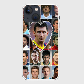 Чехол для iPhone 13 mini с принтом Лионель Месси   лучший в городе Новоалтайск,  |  | lionel messi | аргентина | барса | барселона | золотой мяч | лионель месси | лучшие футболисты | любимый игрок | мой любимец | самый крутой | сердце | футбол | я люблю