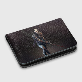 Картхолдер с принтом с принтом Witcher 3 в городе Новоалтайск, натуральная матовая кожа | размер 7,3 х 10 см; кардхолдер имеет 4 кармана для карт; | gerald | wild hunt | witcher | ведьмак | геральд | дикая охота