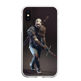 Чехол для iPhone XS Max матовый с принтом Witcher 3 в городе Новоалтайск, Силикон | Область печати: задняя сторона чехла, без боковых панелей | gerald | wild hunt | witcher | ведьмак | геральд | дикая охота