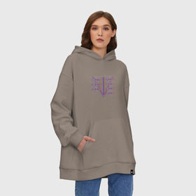 Худи SuperOversize хлопок с принтом Евангелион Glitch в городе Новоалтайск, 70% хлопок, 30% полиэстер, мягкий начес внутри | карман-кенгуру, эластичная резинка на манжетах и по нижней кромке, двухслойный капюшон
 | eva | evangelion | glitch