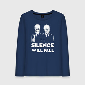 Женский лонгслив хлопок с принтом THE SILENCE. в городе Новоалтайск, 100% хлопок |  | doctor who | silence | tardis | доктор кто | тардис | тишина