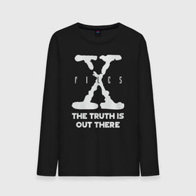 Мужской лонгслив хлопок с принтом X-Files в городе Новоалтайск, 100% хлопок |  | mulder | scully | x files | малдер | материалы | нло | пришельцы | секретные | скалли