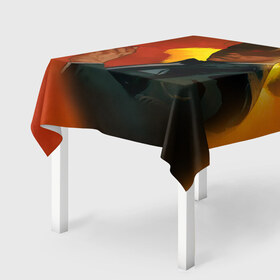 Скатерть 3D с принтом Lucifer 2 в городе Новоалтайск, 100% полиэстер (ткань не мнется и не растягивается) | Размер: 150*150 см | 