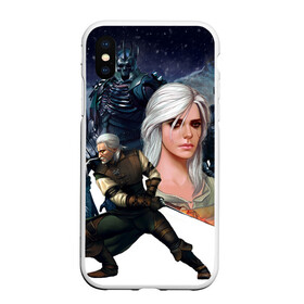 Чехол для iPhone XS Max матовый с принтом Дикая Охота в городе Новоалтайск, Силикон | Область печати: задняя сторона чехла, без боковых панелей | Тематика изображения на принте: ciri | gerald | wild hunt | witcher | ведьмак | ведьмы | геральд | дикая охота | цири