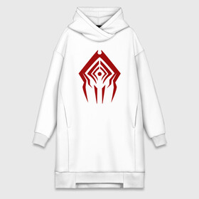 Платье-худи хлопок с принтом Warframe Красный Сталкер в городе Новоалтайск,  |  | red | stalker | warframe | игры | онлайн | сталкер