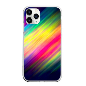 Чехол для iPhone 11 Pro матовый с принтом Радужные полосы в городе Новоалтайск, Силикон |  | Тематика изображения на принте: линии | новые | полосы | прикольные | радуга | текстуры