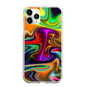 Чехол для iPhone 11 Pro Max матовый Волны: в городе Новоалтайск, Силикон | | разводы | разноцветный | яркий