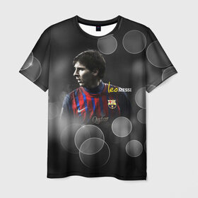 Мужская футболка 3D с принтом Месси (leo messi) в городе Новоалтайск, 100% полиэфир | прямой крой, круглый вырез горловины, длина до линии бедер | barselona | messi | барселона | лучший | месси | футбол