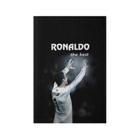 Обложка для паспорта матовая кожа с принтом RONALDO the best в городе Новоалтайск, натуральная матовая кожа | размер 19,3 х 13,7 см; прозрачные пластиковые крепления | real madrid | ronaldo | реал | роналдо | футбол