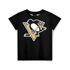 Детская футболка 3D с принтом Pittsburgh Penguins Malkin в городе Новоалтайск, 100% гипоаллергенный полиэфир | прямой крой, круглый вырез горловины, длина до линии бедер, чуть спущенное плечо, ткань немного тянется | Тематика изображения на принте: malkin | pittsburgh penguins | малкин