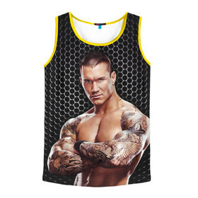 Мужская майка 3D с принтом Randy Orton в городе Новоалтайск, 100% полиэстер | круглая горловина, приталенный силуэт, длина до линии бедра. Пройма и горловина окантованы тонкой бейкой | Тематика изображения на принте: randy orton | wwe | рестлинг | чемпион мира